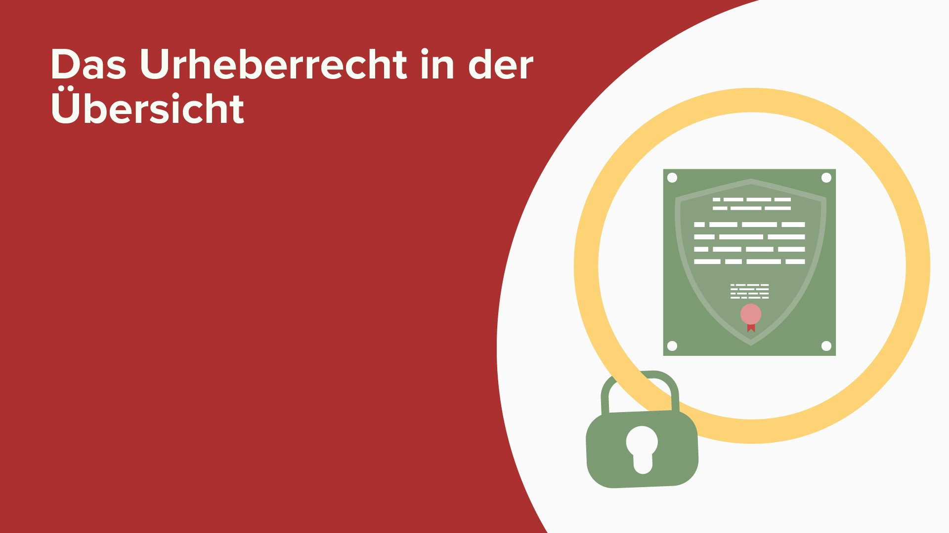 Übersicht Urheberrecht – Online Jura Kurs | Lecturio