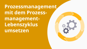 Prozessmanagement mit dem  Prozessmanagement-Lebenszyklus umsetzen