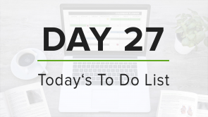 Day 27: To Do List