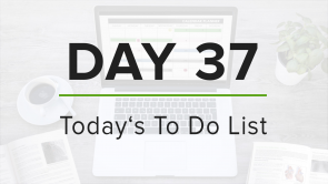 Day 37: To Do List