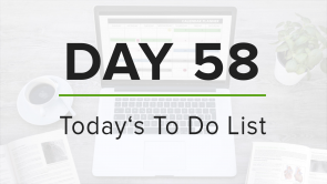Day 58: To Do List