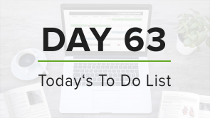 Day 63: To Do List
