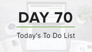 Day 70: To Do List