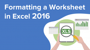 Formatting a Worksheet in Excel 2016 (EN)