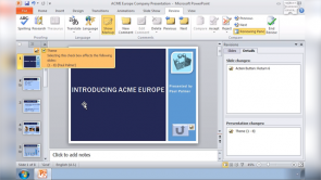 Organize Presentations in PowerPoint 2010