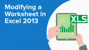 Modifying a Worksheet in Excel 2013