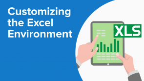 Customizing the Excel Environment