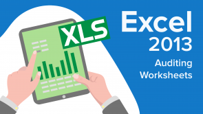 Auditing Worksheets in Excel 2013