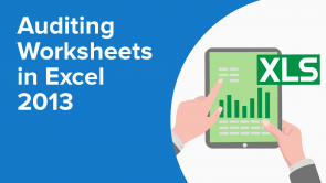 Auditing Worksheets in Excel 2013