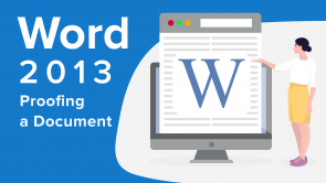 Proofing a Document in Word 2013