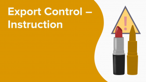 Export Control – Instruction