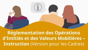 Réglementation des Opérations d'Intitiés et des Valeurs Mobilières – Instruction (Version pour les Cadres)